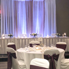 Partytree Events - Head Tables and Backdrops