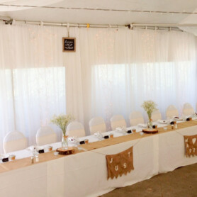 Partytree Events - Head Tables and Backdrops